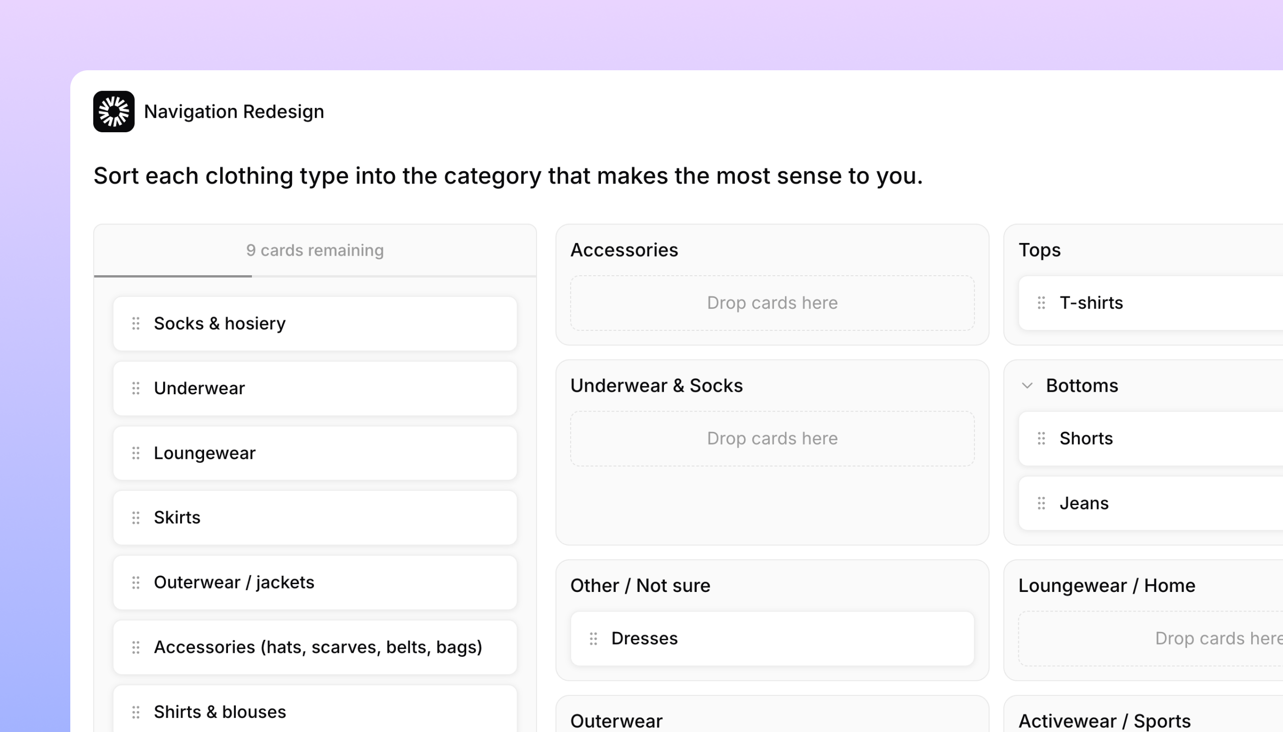 Card Sort v2, a new dashboard, and the Versive API | Versive